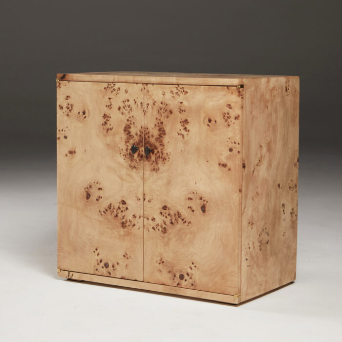 Book-Matched Bedside Cabinets in Mappa Burr