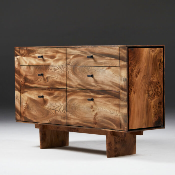 Chest of Drawers in Ebonized Scottish Elm
