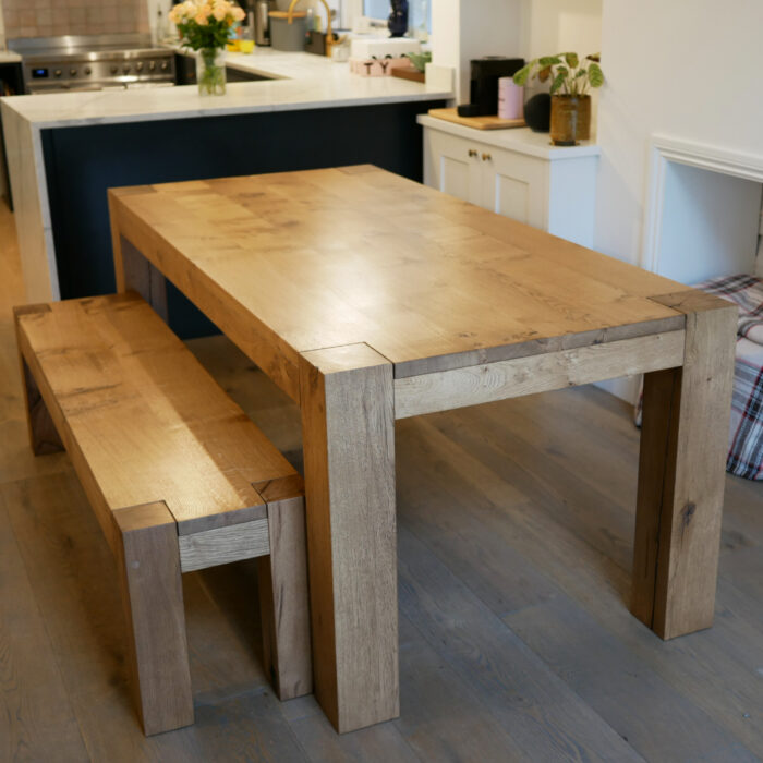 Chunky Oak Dining Table