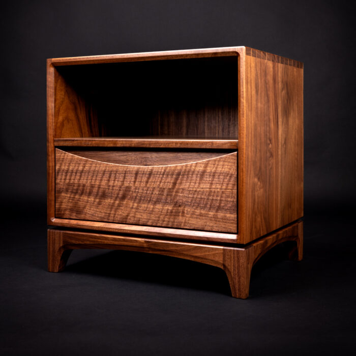 Walnut Bedside Table
