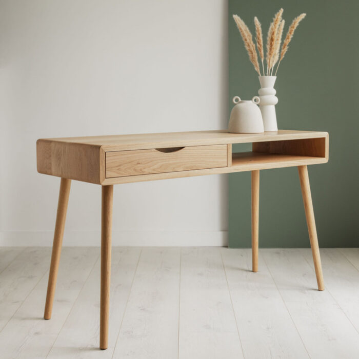 Baldwin – Solid Oak Desk With Drawers