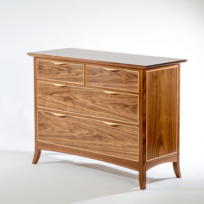 Chest of Drawers with shaped handles